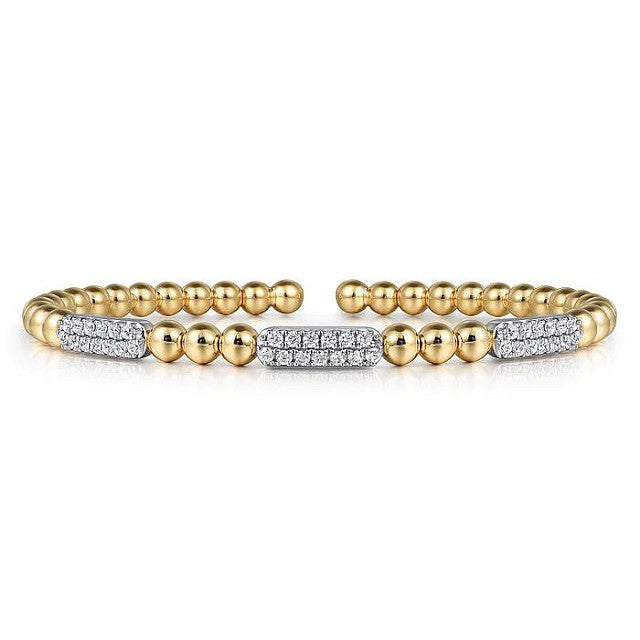 Diamond Black Double Diamond Bar Bujukan Open Bangle