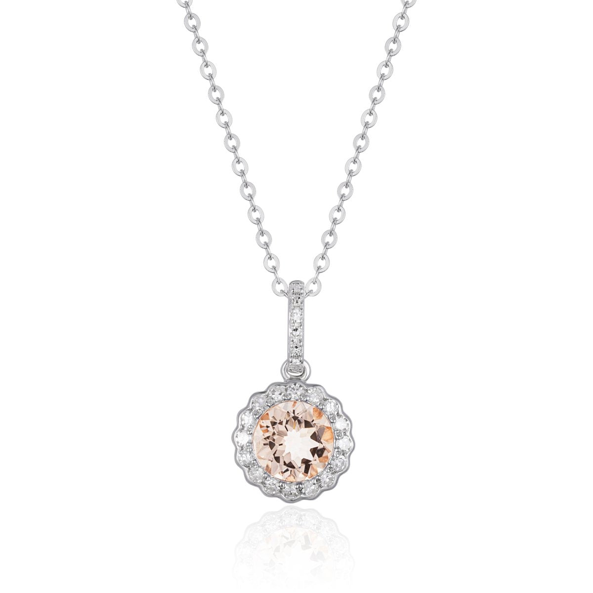 Sun Flower Morganite Necklace