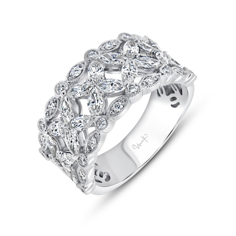 Diamond & Marquise Wide Fashion Ring