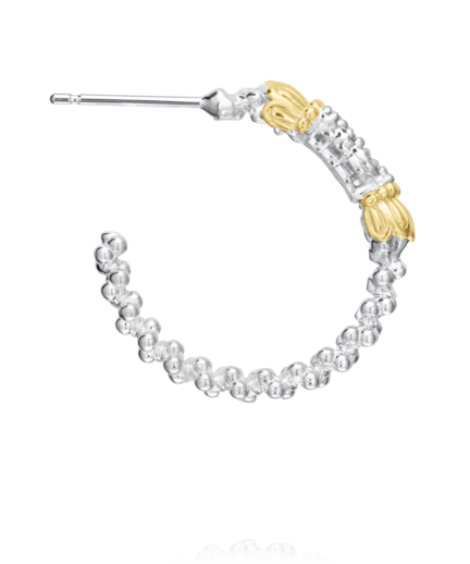 14KY/SS DIAMOND HOOPS