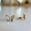 Diamond Butterfly Stud Earrings