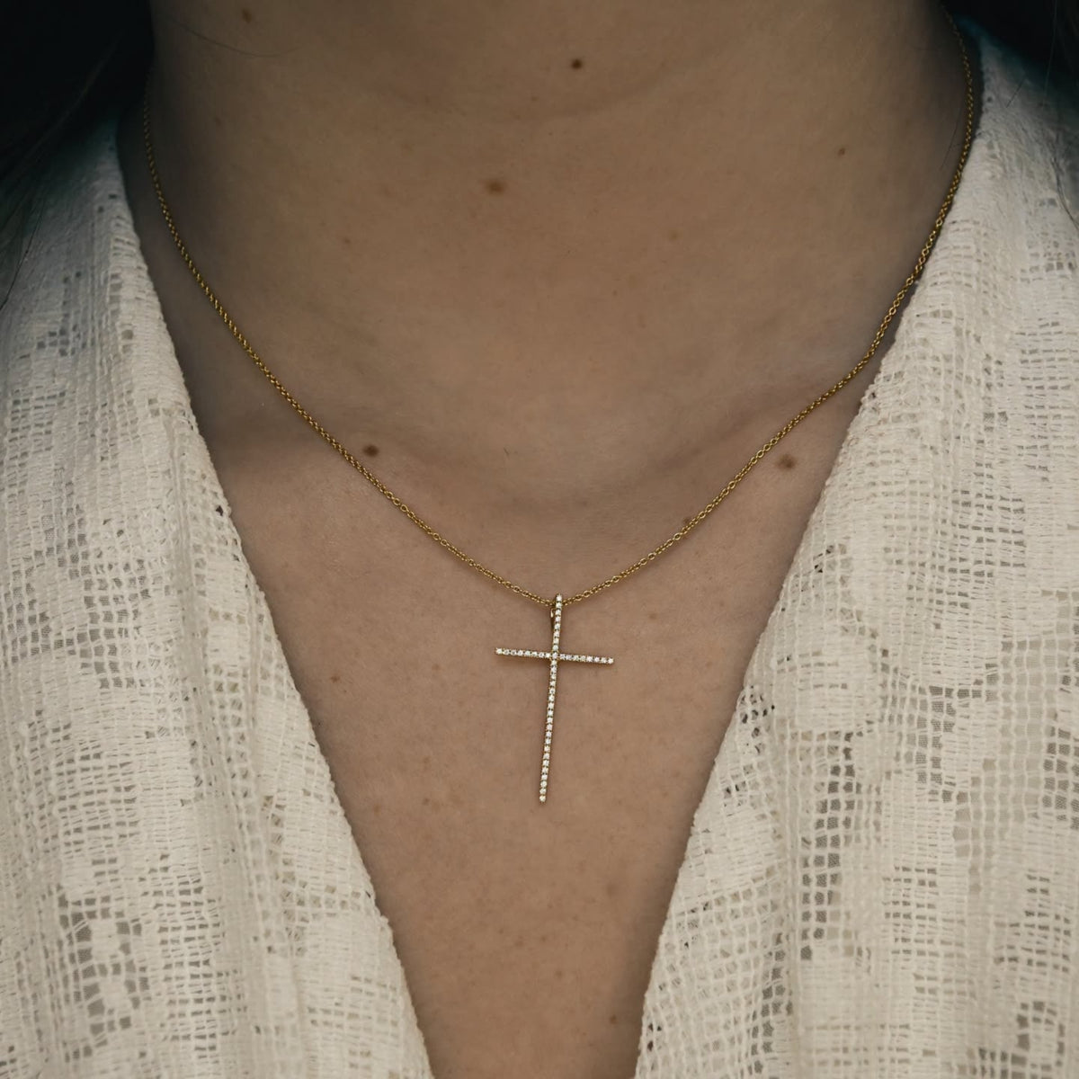 Diamond Cross Pendant