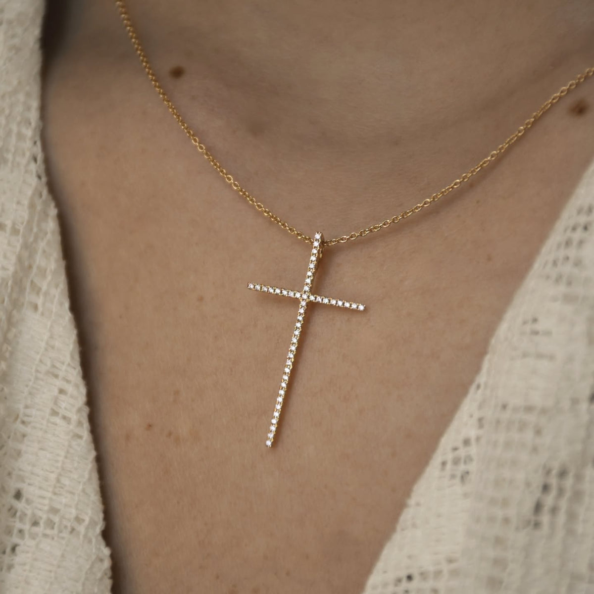 Diamond Cross Pendant