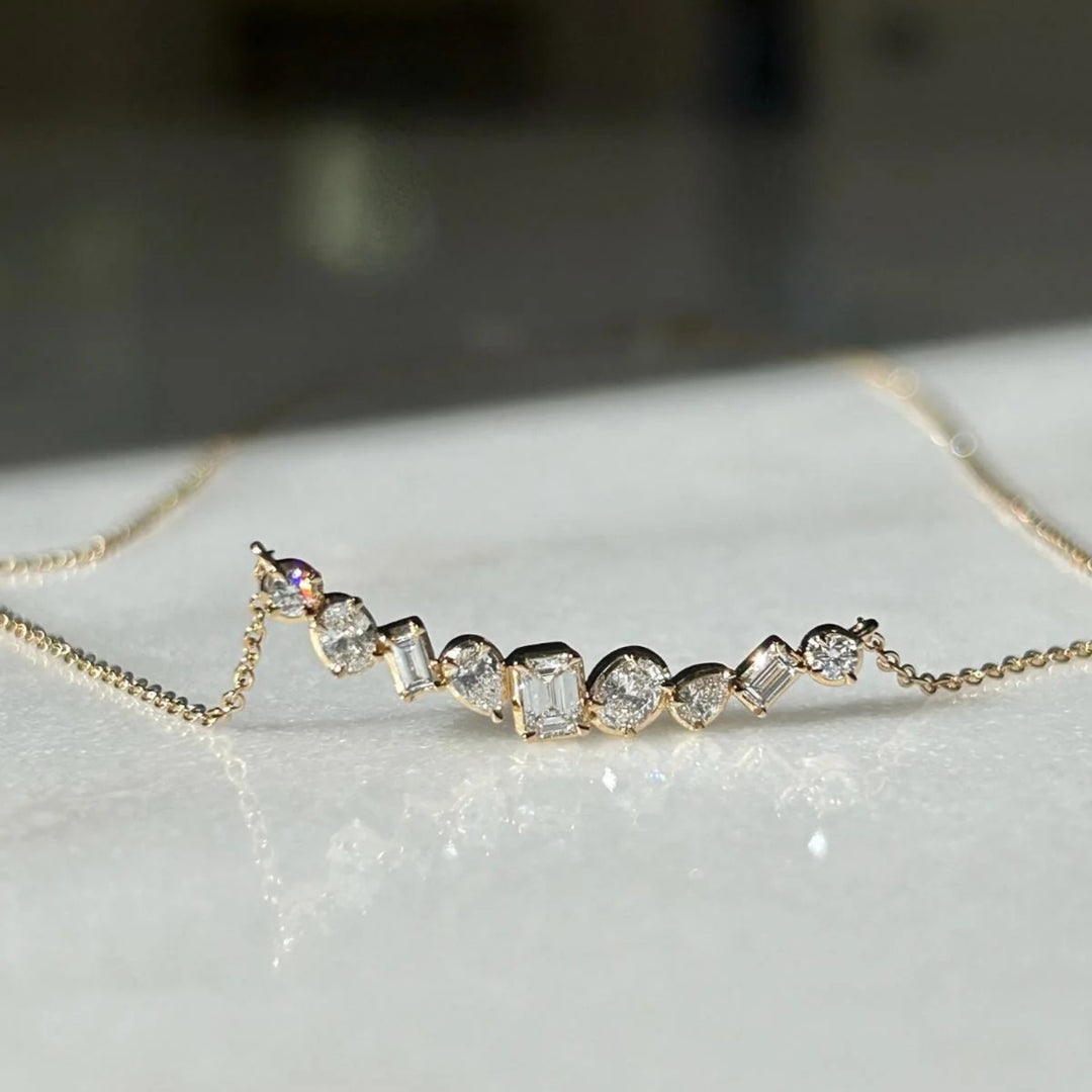 Multi Shape Diamond Necklace