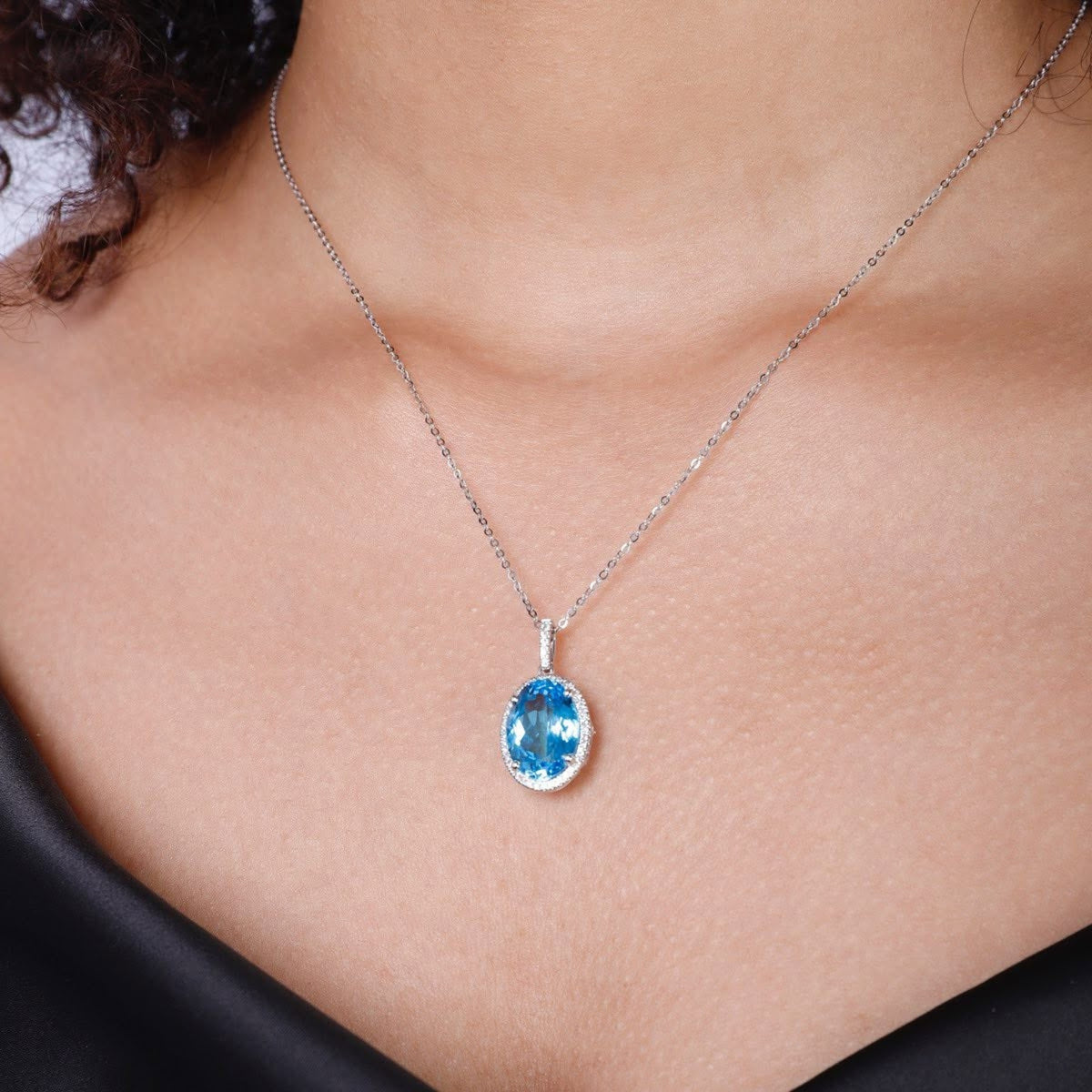 Blue Topaz Pendant