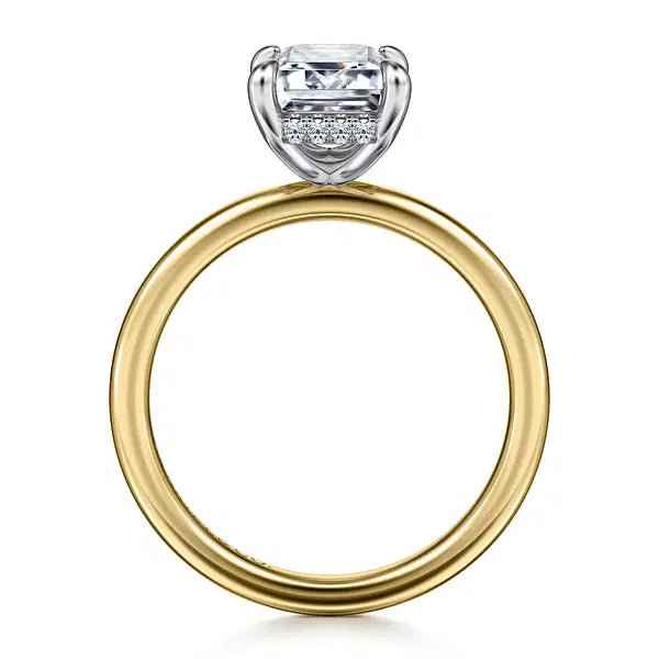 Emerald Cut Solitaire Semi-Mount