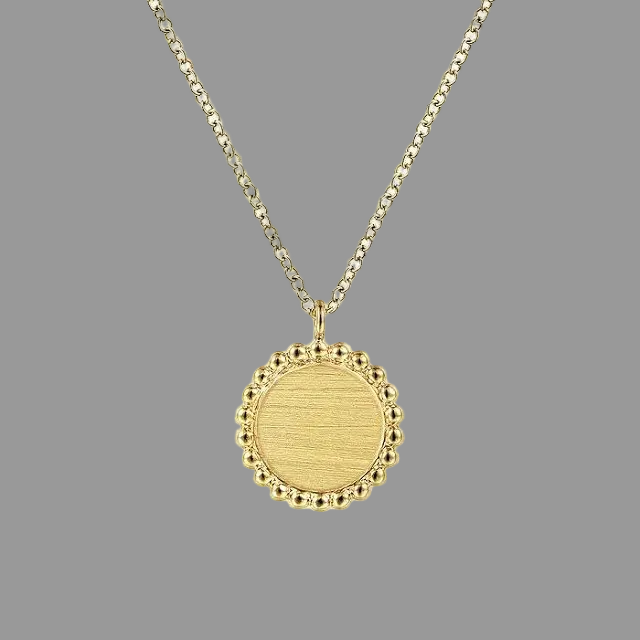 Beaded Disc Necklace