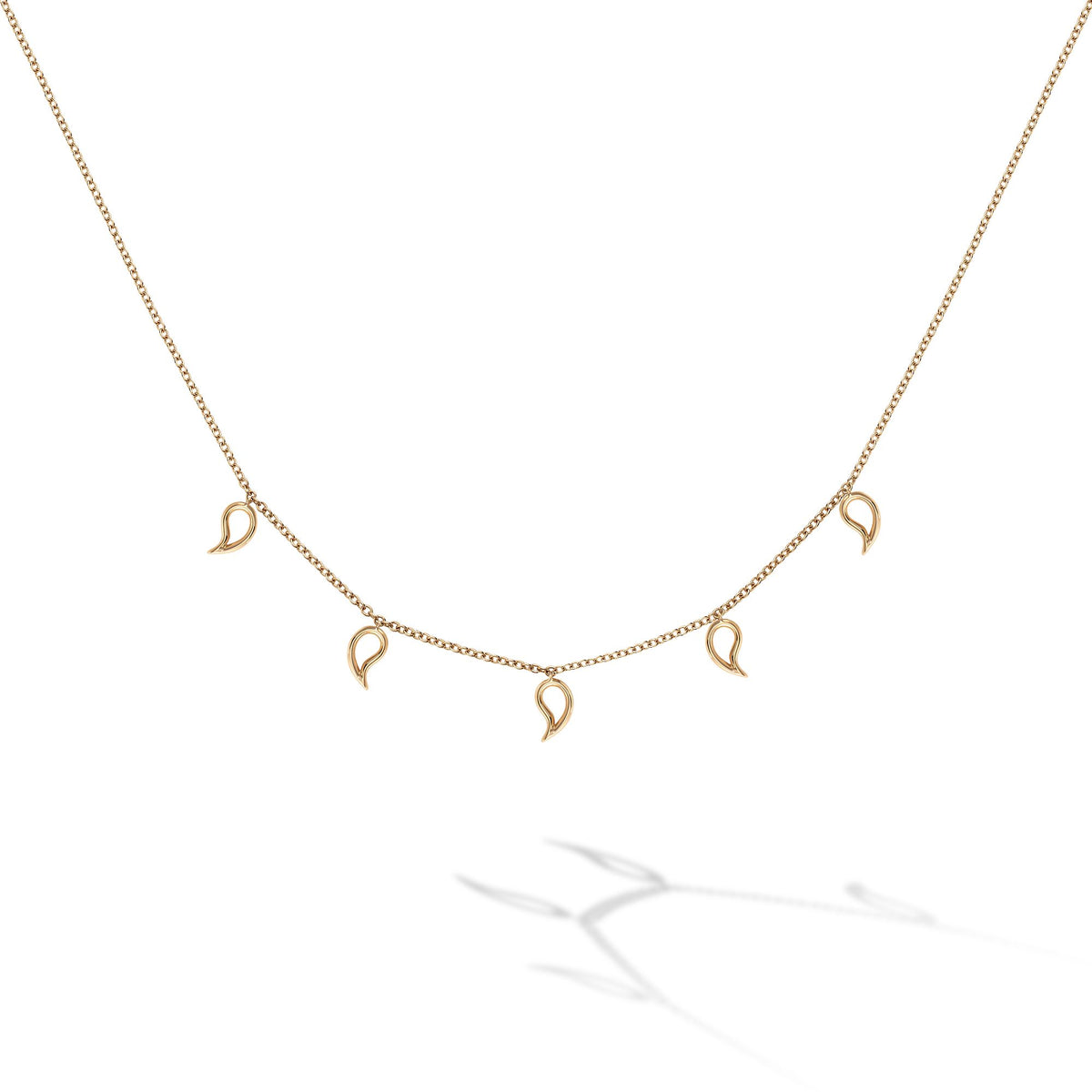 Yellow Gold Petale Choker Necklace