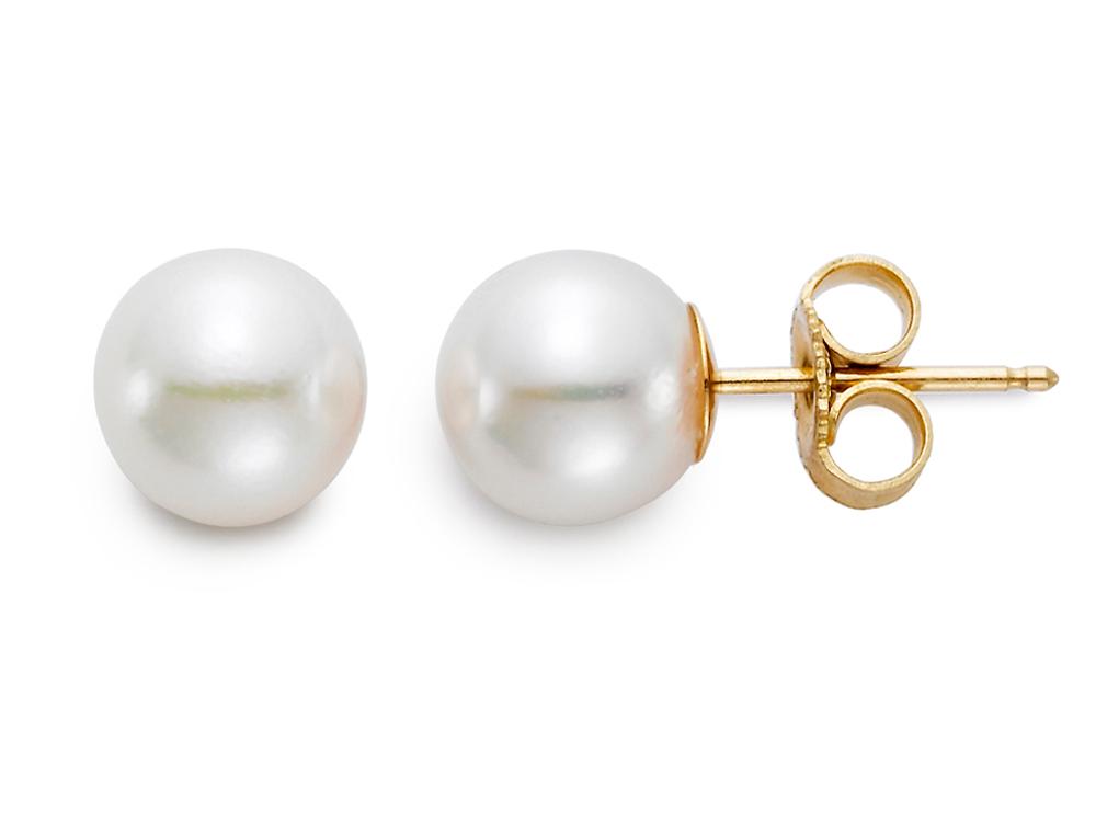 7-7.5mm Akoya Pearl Stud Earrings