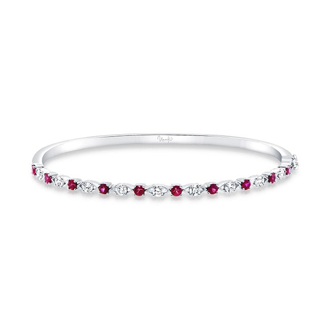 RUBY & DIAMOND BANGLE BRACELET